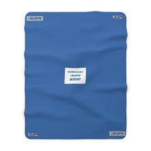Load image into Gallery viewer, Sherpa Fleece Blanket Logo Stamp Blue-Water