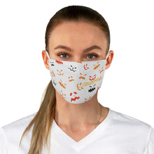 Load image into Gallery viewer, Spooky Pumpkin Face Mask White