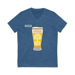 Fathers Day Jersey Short Sleeve V-Neck Tee