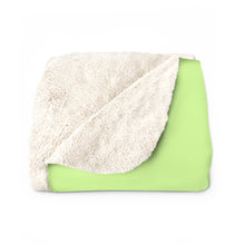 Load image into Gallery viewer, Sherpa Fleece Blanket Logo Stamp Venom Green