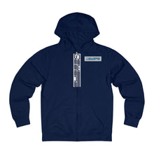 Load image into Gallery viewer, ND Vert. Logo Unisex French Terry Zip Hoodie