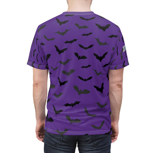 Bats AOP Tee Purple/Gold