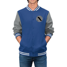 Load image into Gallery viewer, Men's Varsity Jacket (ND) Coin Print Logo