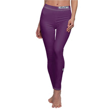 Load image into Gallery viewer, Women's Cut &amp; Sew Casual Leggings Grape