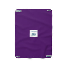 Load image into Gallery viewer, Sherpa Fleece Blanket Logo Stamp Grape