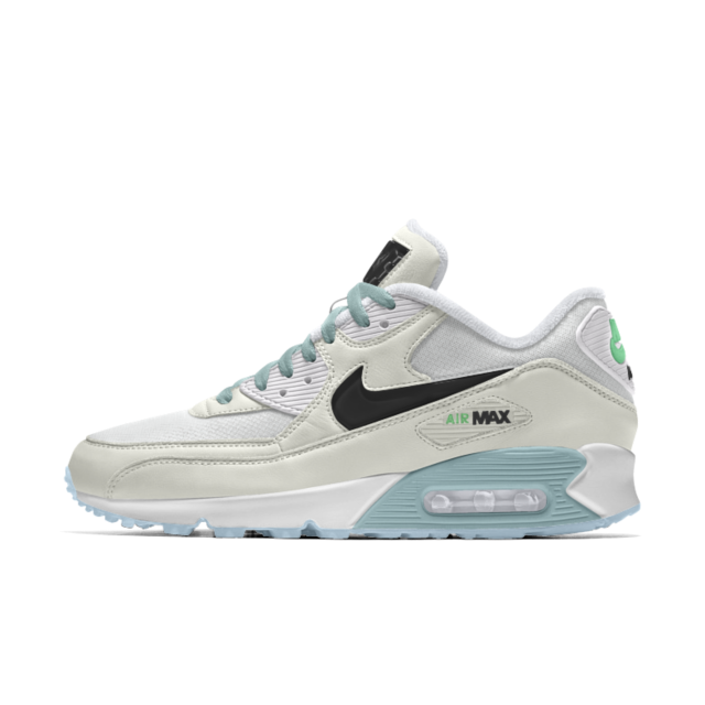 (ND) Nike Air Max’90 Men’s -White/Water/Black Logo