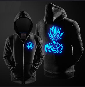 DBZ Hoodie Luminous Print Zip